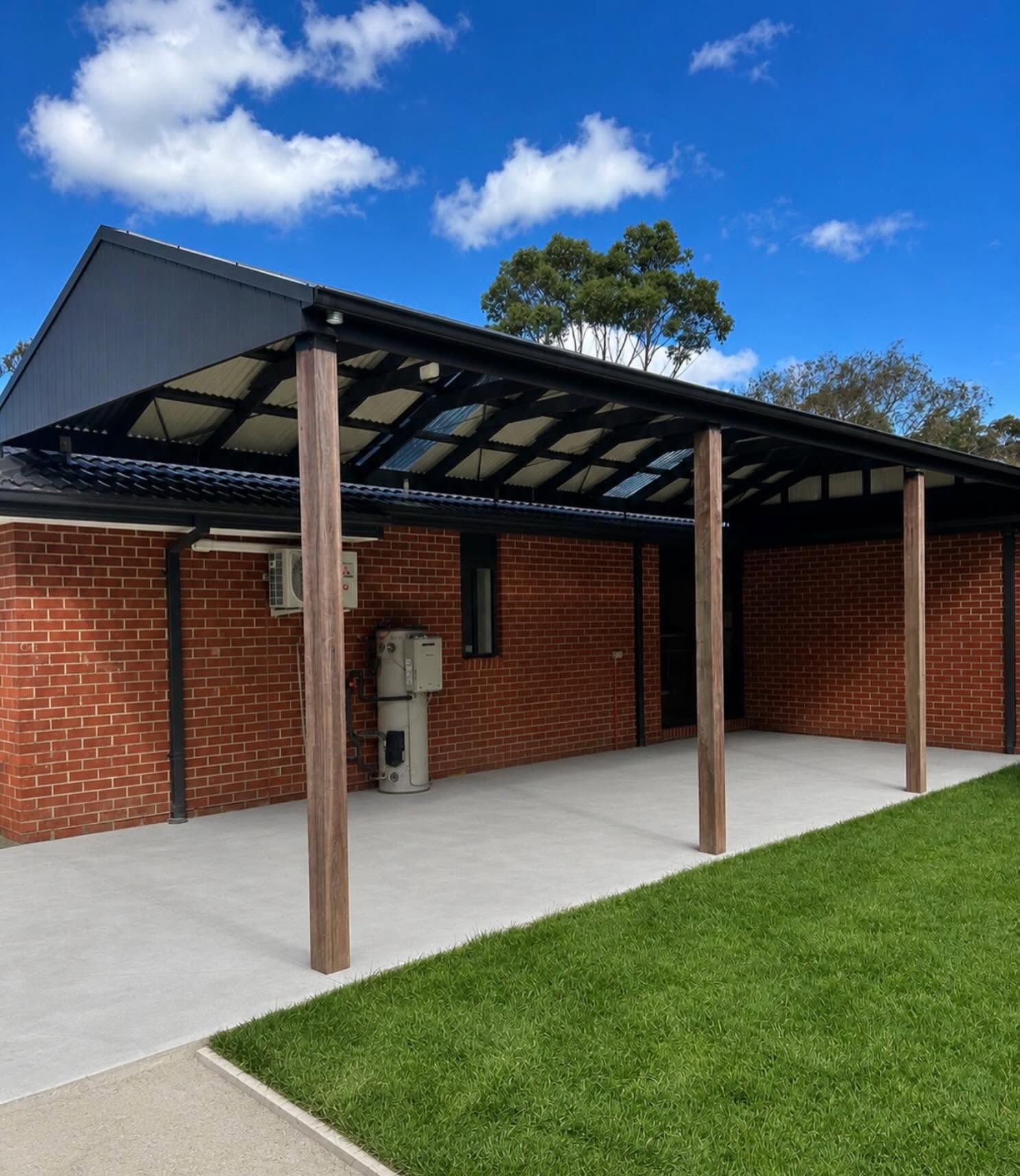 Pitched Pergola with Hardwood Posts, Ballarat